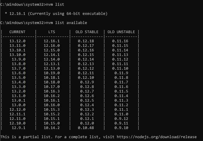 uninstall node js nvm uninstall node js nvm